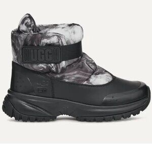 UGG Yose Puff Marble Waterproof Winter Boots, Sz 8.5, Used